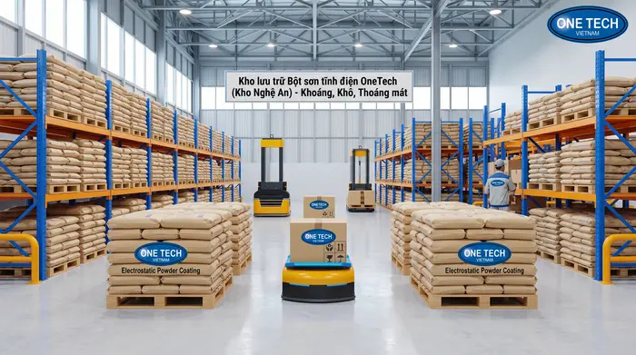 Cách bảo quản bột sơn tĩnh điện Bảo quản bột sơn tĩnh điện đúng cách trong kho khô ráo tại Nghệ An