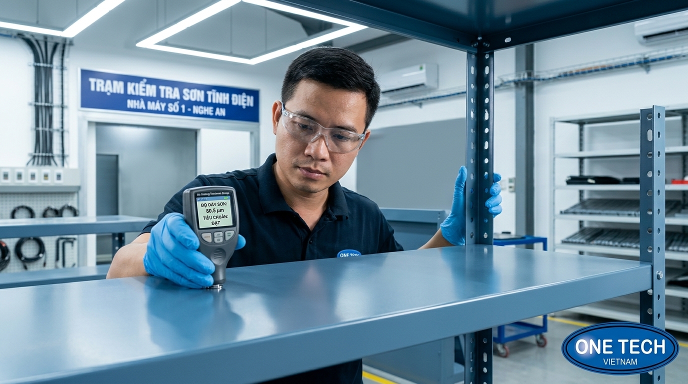 Kiểm tra chất lượng sơn tĩnh điện OneTech tại Nghệ An