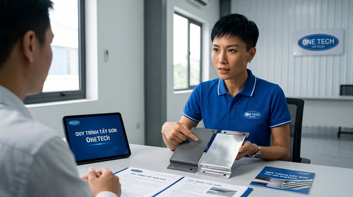 Liên hệ tẩy sơn tĩnh điện Nghệ An OneTech Group Tư vấn dịch vụ tẩy sơn tĩnh điện Nghệ An thuộc OneTech Group