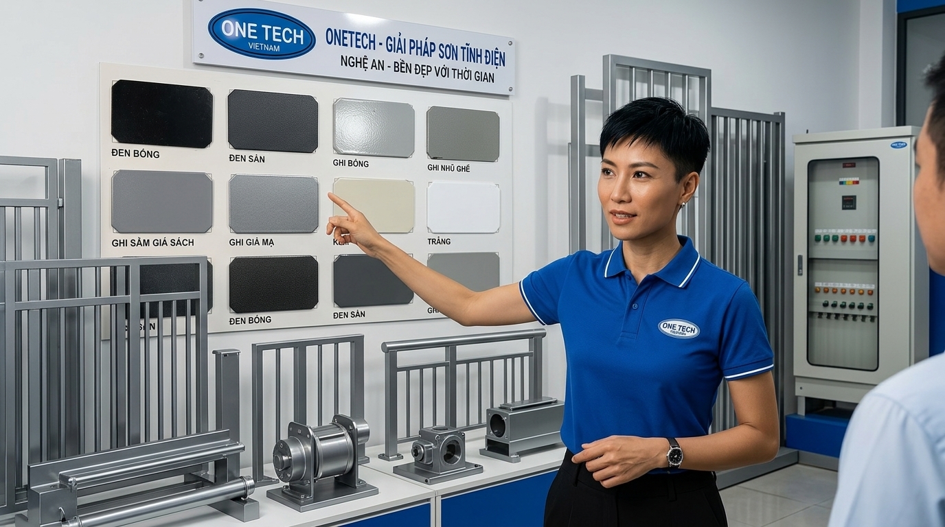 Bảng màu sắc sơn tĩnh điện Nghệ An Bảng màu sắc sơn tĩnh điện Nghệ An cho sản phẩm kim loại công nghiệp
