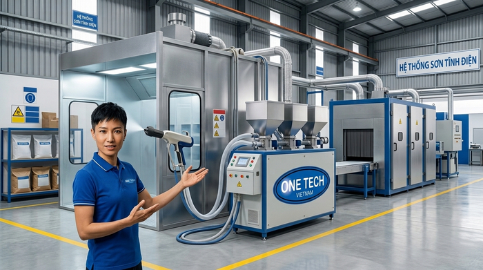 Thiết bị sơn tĩnh điện và phụ kiện sử dụng tại Nghệ An