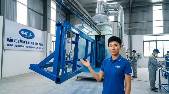 Ứng dụng sơn tĩnh điện cho kim loại công nghiệp tại Nghệ An