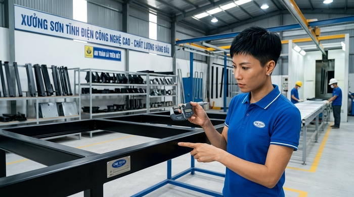 Ứng dụng sơn tĩnh điện Nghệ An cho sản phẩm cơ khí và nhà xưởng