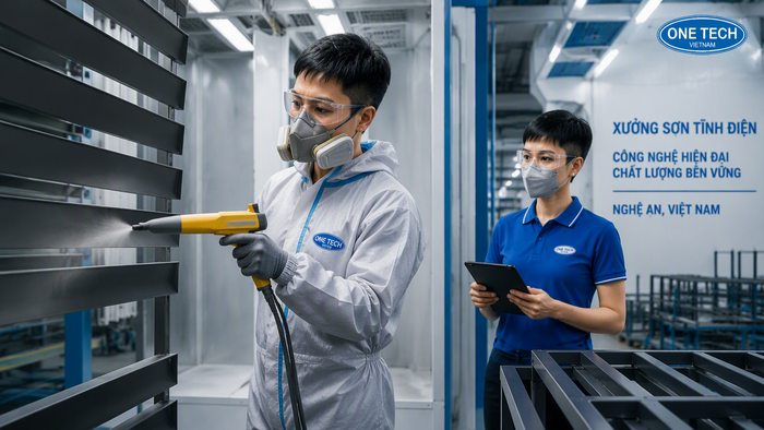Cơ sở sơn tĩnh điện uy tín Nghệ An Xưởng sơn tĩnh điện tại Nghệ An cho sản phẩm kim loại