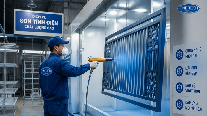 Sơn tĩnh điện tại Vinh Dịch vụ sơn tĩnh điện tại Vinh và khu vực công nghiệp Nghệ An